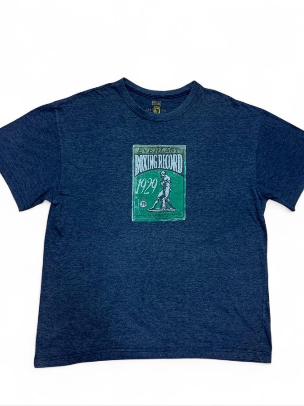 Everlast Navy boxing record 1929 graphic tee men’s XL